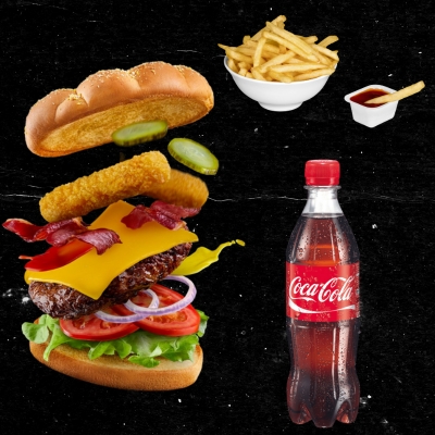 Combo 2-hamburguesas y bocadillos